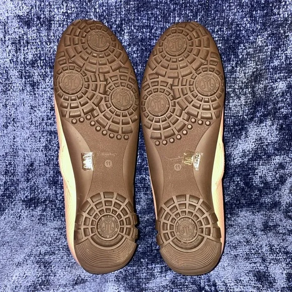 NWOT Marc Joseph Women's Leather Peach/Pink Moccasins.  Size 11. - Picture 6 of 6